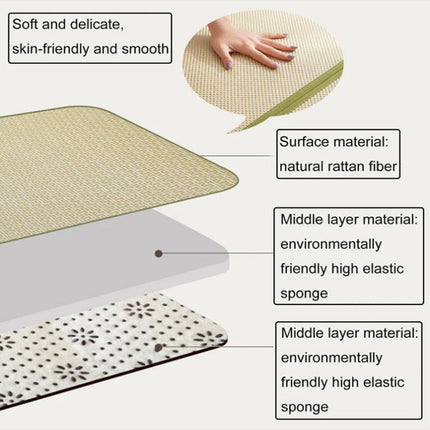 180*180cm Tatami Mat Japanese Mattress Natural Rush Grass Floor Large Area Rug