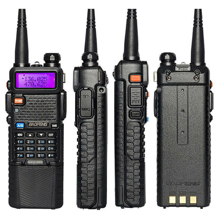 1 Set Walkie Talkie Band Handheld Earphones Two Way Radio 400-470MHz 3800MAH