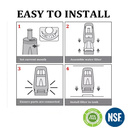 4X Water Filter Compatible For Breville Bes990 BES920BSS BES980 Bes008 Espresso Coffee