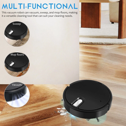 Smart Robot Vacuum Cleaner Automatic Sweeper Floor Carpet Clean Rechargeable