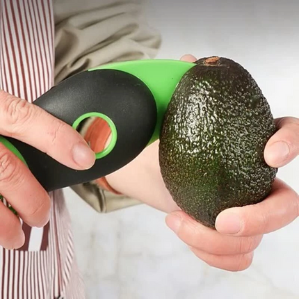 2pcs 3 In 1 Avocado Slicer Shea Corer Butter Fruit Peeler Cutter Pulp Separator