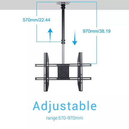Ceiling Roof TV Mount Wall Bracket Tilt 25" 27" 32" 37" 47" 55" 60" 65" LCD LED