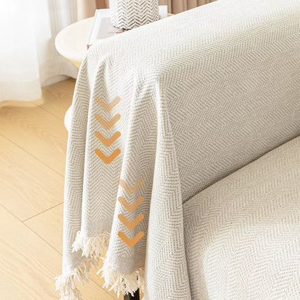 Sofa Towels Couch Throw Cover Blanket Lounge Slipcover Protector Chenille Decor Of 180x340cm
