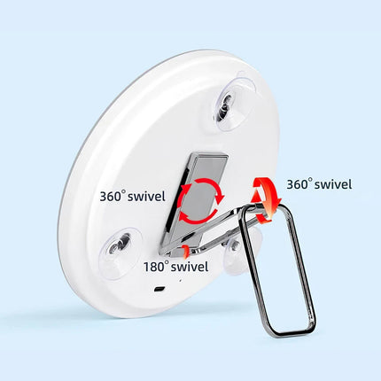 30X Magnifying Makeup Mirror W/ LED Light 360° Adjustable Foldable USB Charging