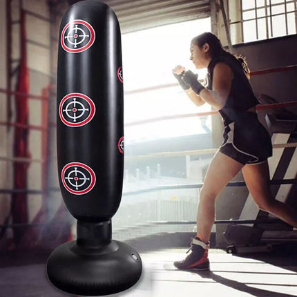 Free Standing Boxing Punching Bag - Boxing Stand Dummy Target Fitness Kick MMA