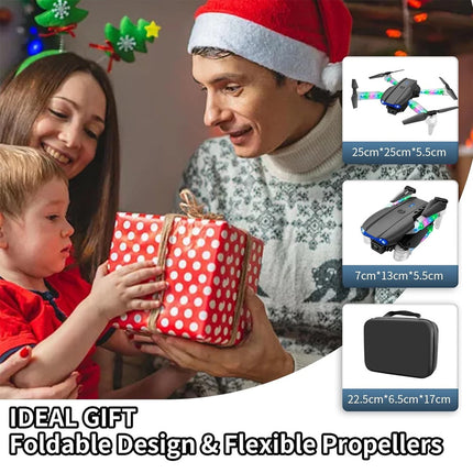 Drone with 2 Camera WiFi Foldable Quadcopter Live Video Drone RC Aircrafts Toys