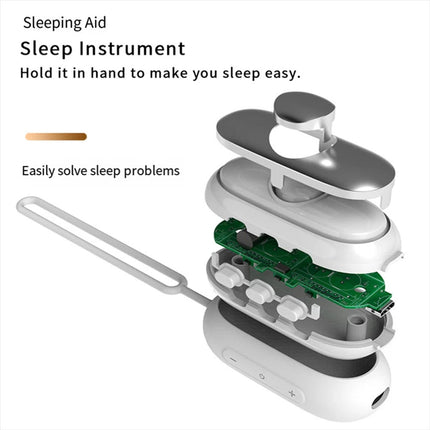 Sleep Instrument Handheld Massage Focus Attention Relaxation Deep Sleep Device (Grey)