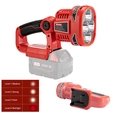 LED Work Light Torch Lamp For Milwaukee M18SLED-0 18V Li-ion Battery Cordless