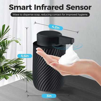 Automatic Soap Dispenser 300ml Foaming Touchless Hand Soap Dispenser Black