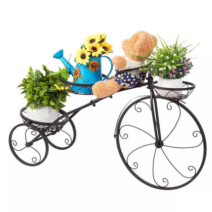 Outdoor Indoor Metal Plant Stand Planter Flower Pot Garden Shelf Shelving Bicycle