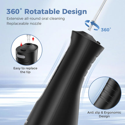Water Flosser Cordless 5 Modes Dental Floss Oral Irrigator Teeth Cleaner