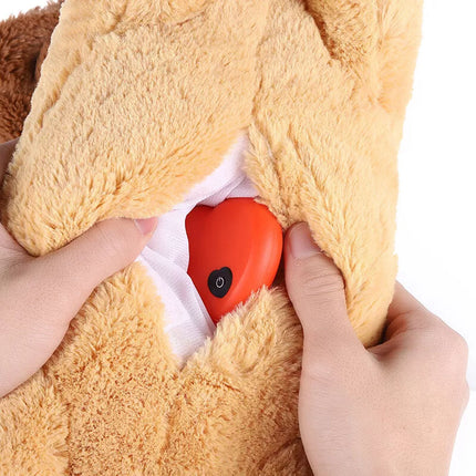 Pet Puppy Cat Soft Plush Toy Heartbeat Sleeping Buddy Dog Behavioral Anxiety Aid