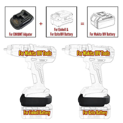 Battery Adapter For Ozito 18V Li-ion Convert to For Makita 18V Cordless Tool