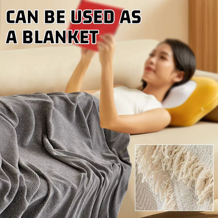 Chenille Retro American Sofa Towel Cover Throw Rug Couch Lounge Cloth Decor (Grey 180*230cm)