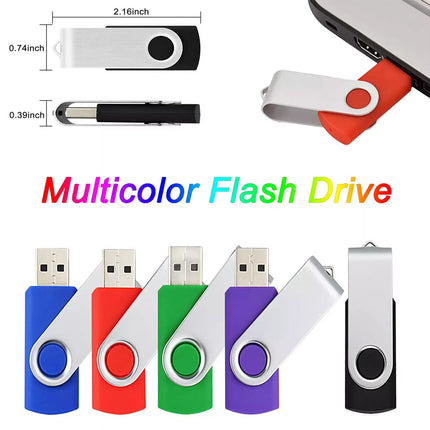 5Pack USB 2.0 Flash Thumb Drives USB Flash Drives Memory Stick 8G Pen Storage Stick