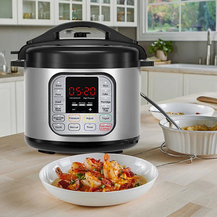 16-in-1 Electric Pressure Cooker Digital Insta Pot Programmable 6L Pot 1000W