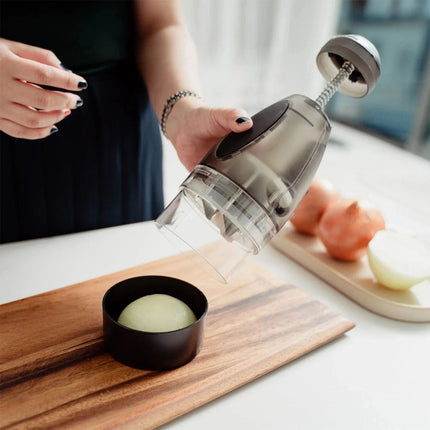 Onion Chopper Slap Vegetable Push Cutter Slicer Garlic Dicer Food Pressing Tool