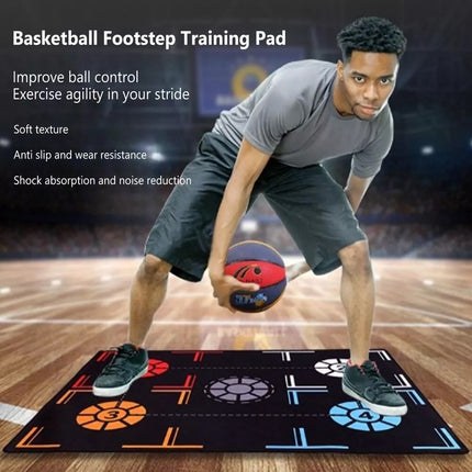 Basketball Training Floor Mat Crossover Dribble Non-Slip Noise Reduction 1.2x0.9