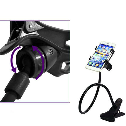 Mobile Phone Holder Flexible 360° Clip Mount Stand Holder Bracket Clamp Desk