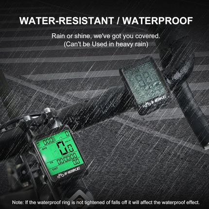 Waterproof Wireless Bicycle Bike Cycle LCD Digital Computer Speedometer Odometer