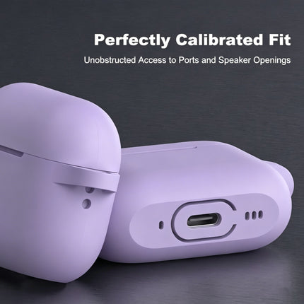 Airpods Pro 2nd Generation Case Protective Cover With Hook Purple