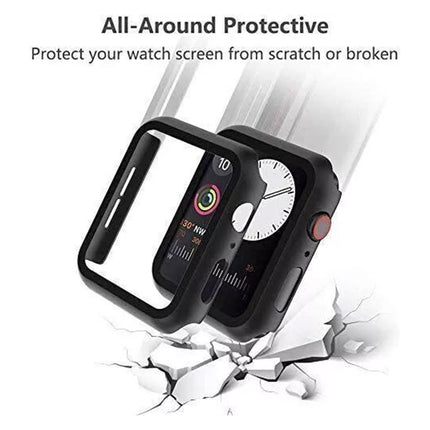 Black For Apple Watch Case Cover iWatch Series 10 42mm Screen Protector