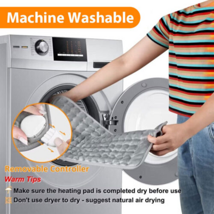 Electric Heat Pad Adjustable Heating Mat Warmer Blanket Back Pain Relief 76 x 40 cm