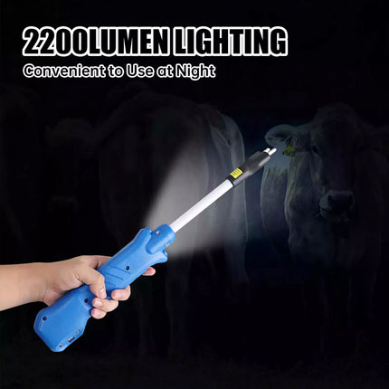 Cattle Prodder Stock Prod 12000V Rechargeable Electric Shock Livestock Pig Farm