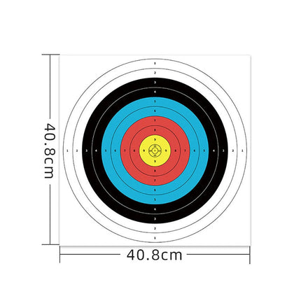 10 PCS 40cm Archery Paper Target Surface For Bow And Arrow Target Practice