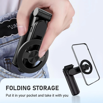 4 in 1 Magnetic Bluetooth Selfie Stick Holder Handheld Tripod Stand for iPhone
