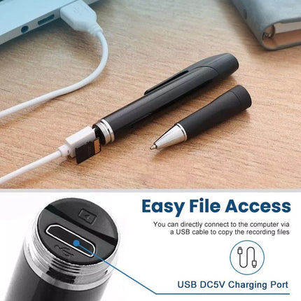 1080P HD Clip On Mini Hidden Camera Pen Video Recorder Cam DV DVR Camera Pen + 64G