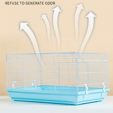 Compact Home Habitat Small Pet Cage Easy to Clean (Blue)