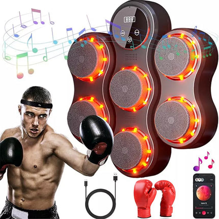 Music Boxing Machine Reaction Target Bluetooth Home Gym Electronic Wall Target