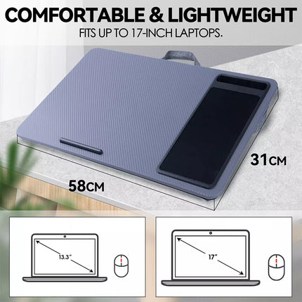Multi Functional Lap Desk Cushion Table Work Station Mouse Pad for Laptop Tray