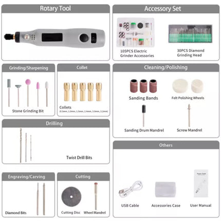 Electric Engraving Pen Cordless Micro Engraver Machines Carving Pen Rechargeable