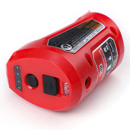 USB Power Source Charger Adaptor For Milwaukee 48-59-1201 M12 Li-Ion Battery