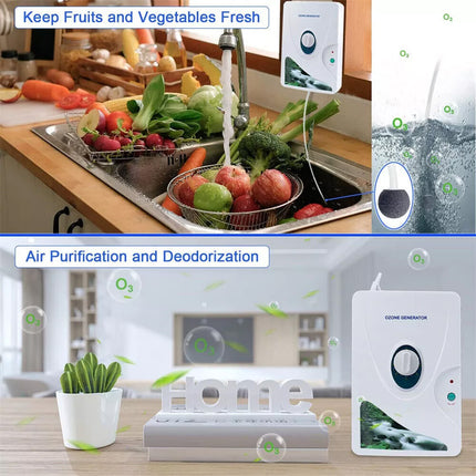 600MG/H Ozone Generator Ozonator Machine Air Purifier Cleaner Home Air Fruit