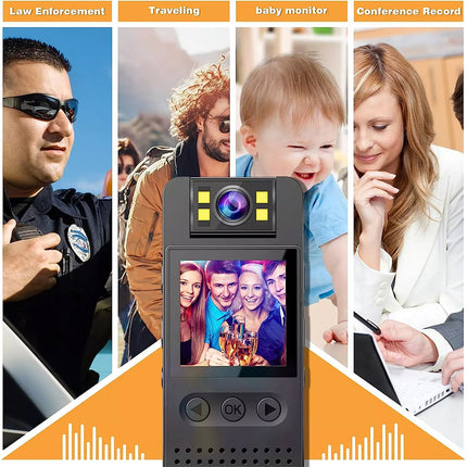 1080P Mini Body Camera WiFi Video Recorder Wearable Police Body cam Night Vision