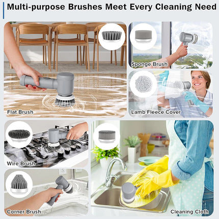Power Spin Scrubber Cordless Electric Spin Scrubber Handhold Cleaning Brush