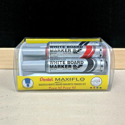 Whiteboard Marker with Magnetic Eraser Set of 4 Assorted YMWL5-4E