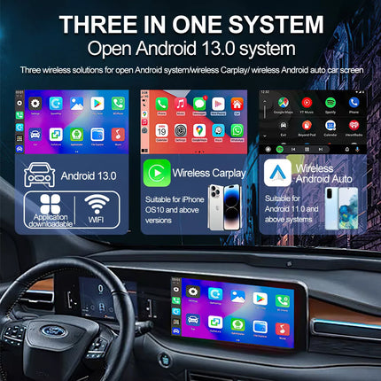 Android 13 CarPlay Smart Ai Box Wireless CarPlay Adapter For Netflix / YouTube