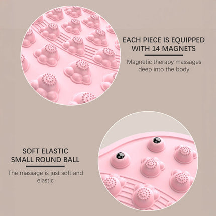 Foot Massage Mat Acupressure Mat Foot Reflexology Walking Toe Plate Massage Pad Pink