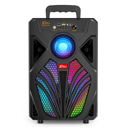 2000W 8" Bluetooth Speaker Stereo Subwoofer Heavy Bass Sound Karaoke Machine Mic
