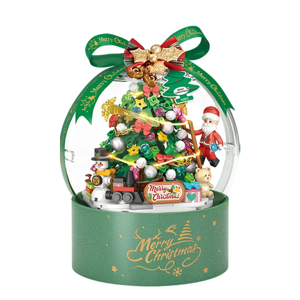 LOZ Christmas Tree Snow Globe Building Blocks Mini Bricks Toy Kids Gift 346pcs