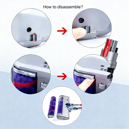 Motorized Floor Brush Soft Roller Head for Dyson V7 V8 V10 V11 Cordless Vacuum