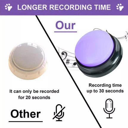4Pcs Pet Talking Buttons Recordable Starter Speaking Puppy Training Communicable Toys