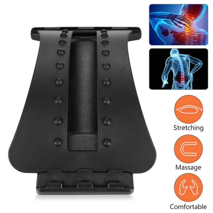 Back Stretcher Pain Relief Massager Brace Lumbar Waist Fitness Spine Stretcher
