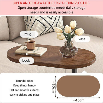 Modern Coffee Side Table Laptop Desk Bedside Sofa Tea End Tables Wooden Metal