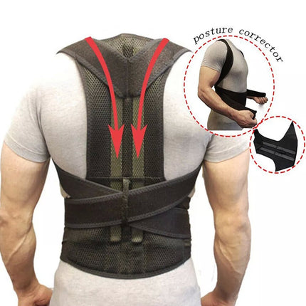 AU Back Posture Corrector Magnetic Shoulder Support Brace Belt Therapy Men Women