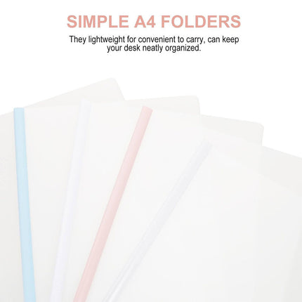 20x A4 Report Covers Clamp File Slide Binders Spine Bone Folders Clear Pockets